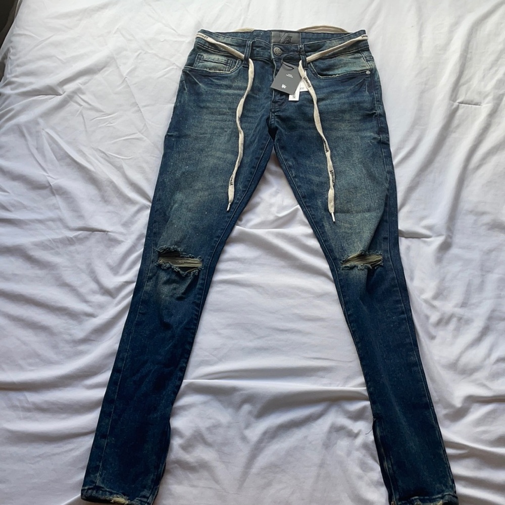 YoungLA distressed Denim Jeans.